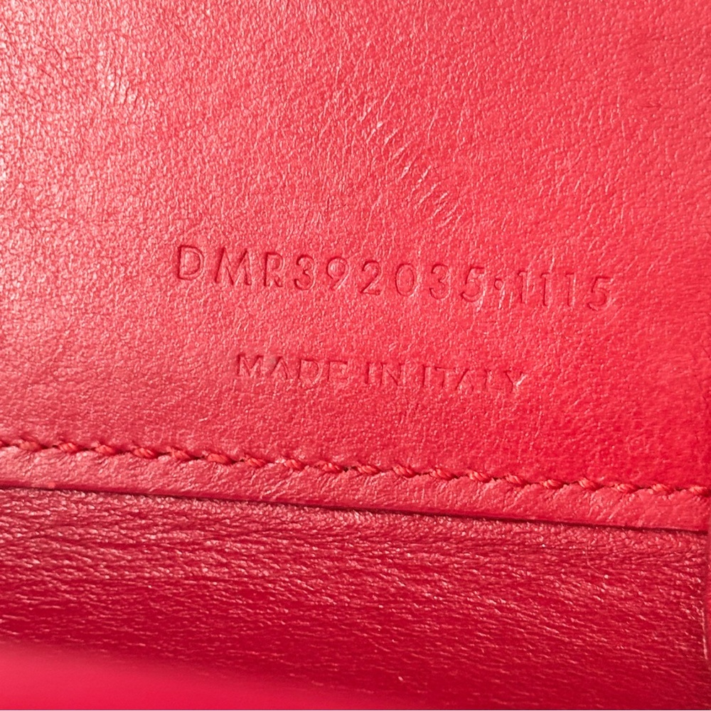 YSL Sac Du Jour Nano in Red Pebbled Leather - Picture 11 of 16